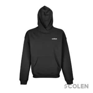 Sudadera con capucha negra Colen CrossFit Logo con logo blanco en el pecho